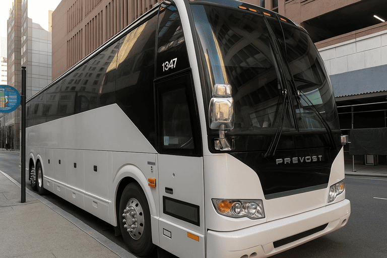 a Provo Shuttle Bus Rentals coach bus