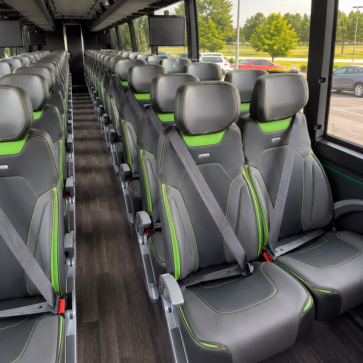 provo charter bus interior